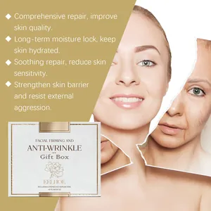 Set de regalo EELHOE reafirmante y antiarrugas con crema facial, suero y mascarillas