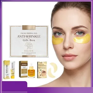 Set de Regalo Profesional para el Cuidado Facial Antiarrugas Reafirmante Hidratante Crema Facial Suero Mascarilla para Ojos con Retinol para Mujeres