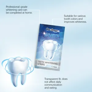 Professional teeth whitening strips by Oralhoe for easy home dental care results