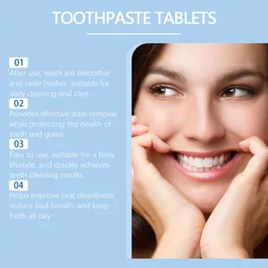Caractéristiques détaillées des comprimés de dentifrice à la menthe pour une haleine fraîche