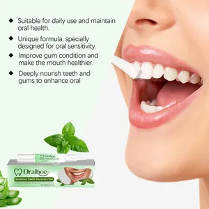 Detailed view of Oralhoe Sensitive Teeth Recovery Gel and its application benefits