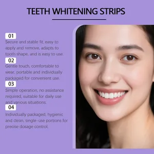 Effective teeth whitening strips for a bright smile, gentle cleaning and portable use