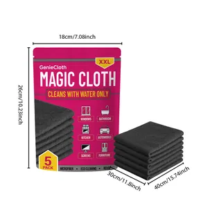Microvezel magische schoonmaakdoeken 5-pack, 30x40cm voor diverse oppervlakken reinigen.
