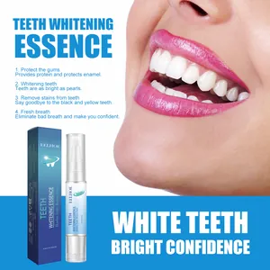 EELHOE teeth whitening essence pen detail showing ingredients and brightening results