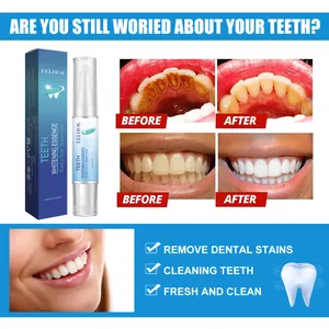 Teeth whitening essence pen kit with before and after results for deep stain removal