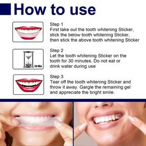 Detailed guide on how to use teeth whitening stickers for a bright and white smile.