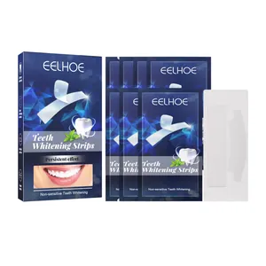 Professional EELHOE teeth whitening strips set including box packaging and sachets
