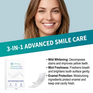 Bandes de blanchiment des dents Oralhoe 3-en-1 pour un sourire éclatant et frais