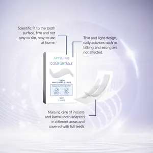 Detailed features of JAYSUING comfortable teeth whitening strips for daily home use