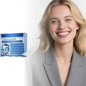 Tooth And Gum Repair Fast Dissolving Oral Strips Teeth Whitening Strips For Adult Daily Care Bright Smile Gentle Cleaning