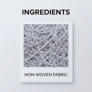Close-up macro view of non-woven fabric ingredients for laundry color catcher sheets.