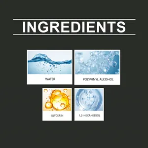 Detailed ingredient list for grey waterproof sealant including Polyvinyl Alcohol and Glycerin