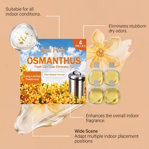 Jue Fish Osmanthus geurende geurvreter capsules voor vuilnisbak 4 stuks