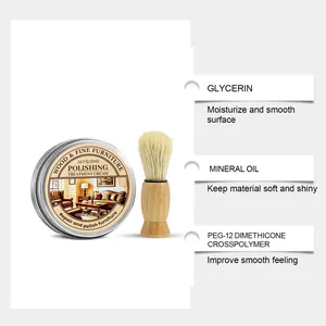 Ingredient detail of JAYSUING wood and furniture polishing treatment cream and brush