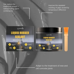 vyreth 100g grey liquid rubber sealant for repairing concrete cracks and joints