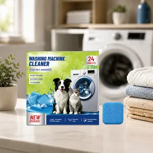 Washing Machine Cleaner Tablets For Pet Owners Deep Cleaning Descaling Deodorizing Effervescent For Front Top Load Washer