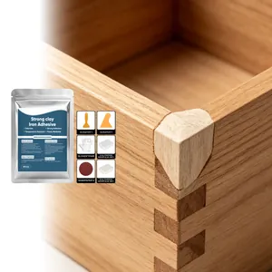 Comprehensive multi-purpose AB repair glue kit for wood crack repair with tools