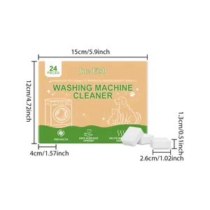 Guida alle dimensioni dettagliata per Jue Fish 24 pz detergente lavatrice scatola e pastiglie.