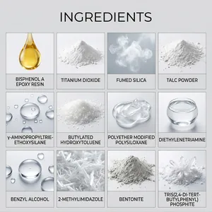 Detailed chemical ingredients list for multipurpose AB repair glue