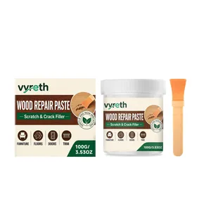 Vyreth 100g Holzreparaturpaste Set mit Pinsel für Möbel Böden und Türen Reparaturset