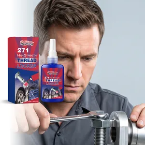 RAYHONG 271 High Strength Threadlocker Acrylic Glue For Metal Bolts And Nuts Waterproof Anti-Rust Heat Resistant Adhesive Sealing Glue Professional Tool