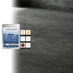 Professional AB epoxy repair kit with scrapers and gloves for concrete surface repair