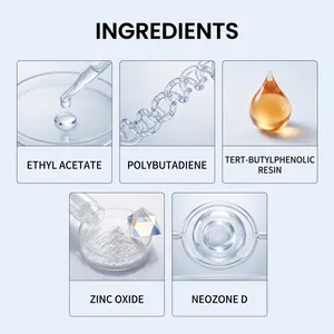 Detailed overview of ingredients like ethyl acetate and zinc oxide for the repair kit