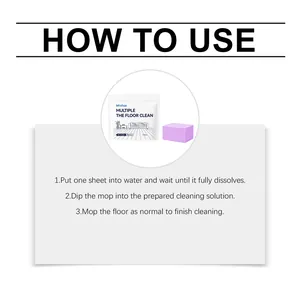 Detailed instructions on how to use floor cleaning sheets for easy household stain removal