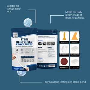 Professionelles stahlverstärktes Epoxid-Kitt-Reparaturset inklusive Anwendungstools