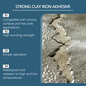 Strong waterproof iron adhesive features for multipurpose ceramic and metal repair