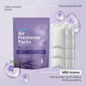 JAKEHOE lavender air freshener sachets featuring 6 pieces of natural scent packs for home