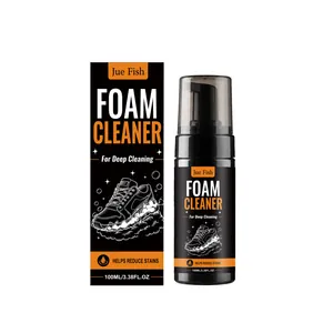 Professional Jue Fish sneaker foam cleaner 100ml for deep cleaning and stain removal