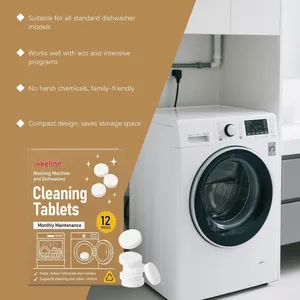 Tablettes de nettoyage Jakehoe pour lave-linge et lave-vaisselle contre le calcaire