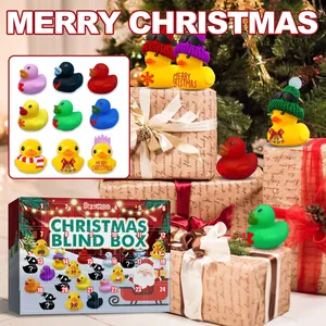 24-day Christmas advent calendar featuring 24 unique festive rubber ducks for kids