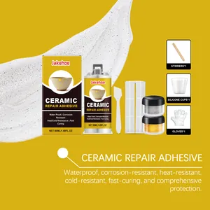 Comprehensive Kintsugi ceramic repair kit with adhesive, gold powder and tools