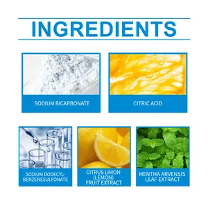 Détail des ingrédients des tablettes de détartrage Jaysuing au bicarbonate de soude