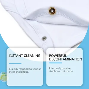 Detailed view of stubborn rust stains on white garment for effective removal demo