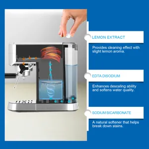 Tablette détartrante pour machine à café au citron et bicarbonate de soude