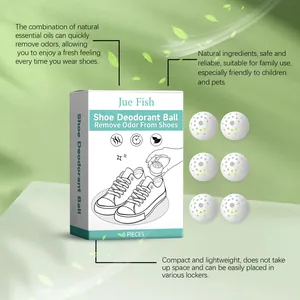 Effectieve 6-delige schoen deodorant ballen set voor langdurige frisheid en geurverwijdering.