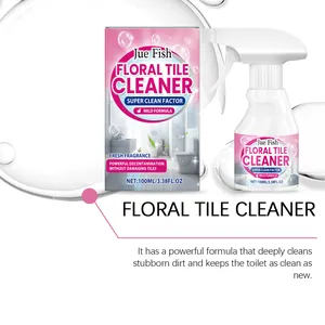 Jue Fish spray detergente per piastrelle floreali per lo sporco del bagno