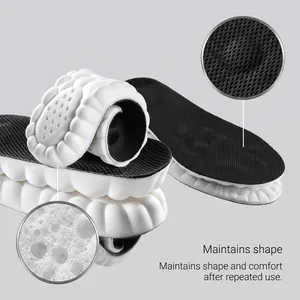 Close-up of breathable mesh and cushioning foam structure in Zeriluna shoe insoles