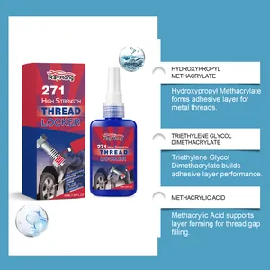 Detail showing chemical composition and benefits of RayHong 271 high strength thread locker