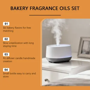 Detailed features of bakery fragrance oils set for home diffusers and DIY candles