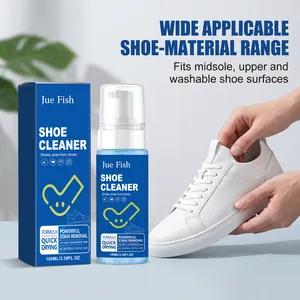 Nettoyant mousse blanc Jue Fish pour l'élimination des taches sur les baskets en cuir