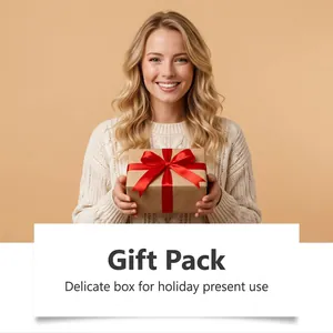 Professionelle Geschenkverpackung für Aromatherapie-Ätherisches-Öl-Set mit roter Schleife.