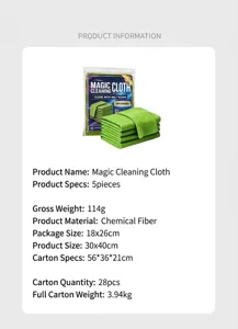 Spezifikationen für magische Mikrofasertücher 5er Pack