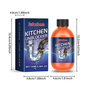 Jakehoe καθαριστικό κουζίνας 100ml με ακριβείς διαστάσεις συσκευασίας προϊόντος.