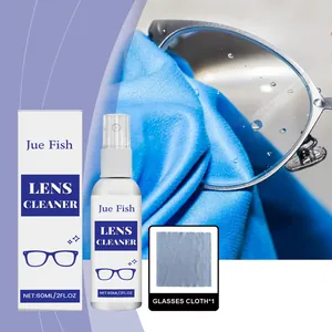 Lens Cleaner Spray Anti Fog Kit For Eyeglasses Sunglasses Screen Cleaning Solution With Microfiber Cloth Portable Care