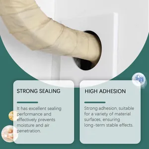 Waterproof sealing clay with high adhesion for pipe holes and wall gap filling.