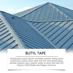 Toepassing op metalen dak voor veelzijdige waterdichte butyl reparatietape